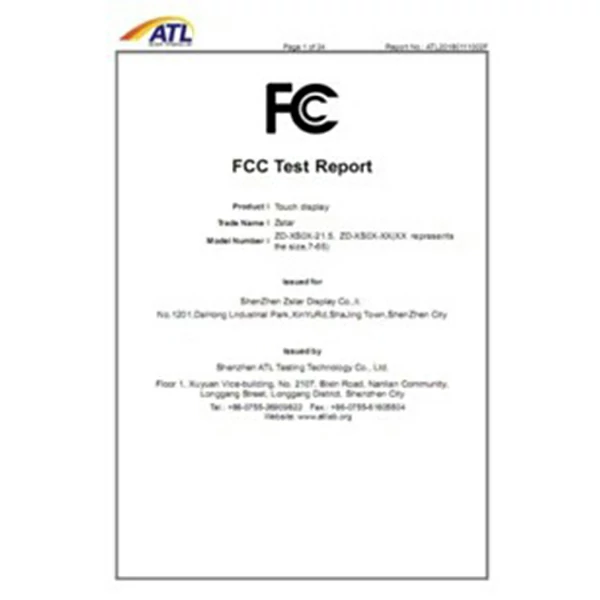 FCC Certification